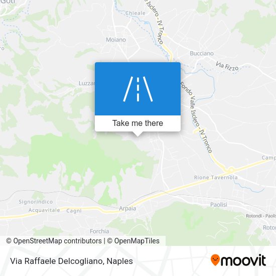 Via Raffaele Delcogliano map