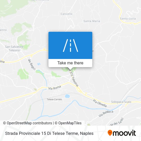 Strada Provinciale 15 Di Telese Terme map