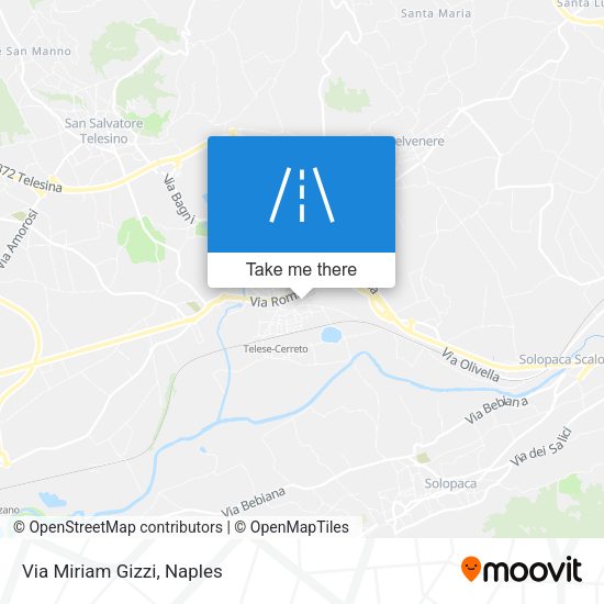Via Miriam Gizzi map