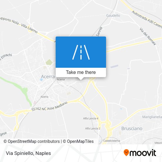 Via Spiniello map