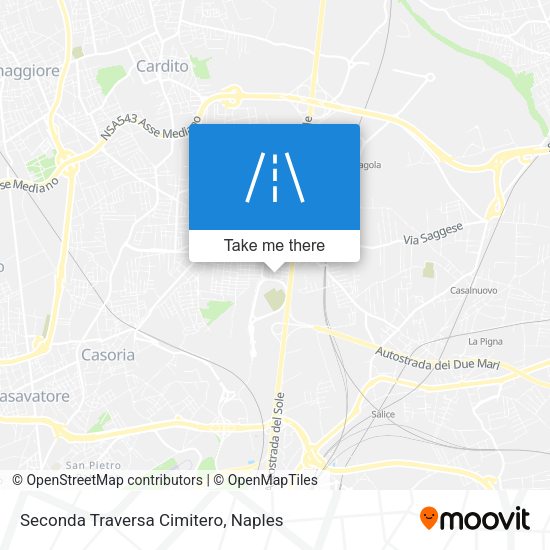 Seconda Traversa Cimitero map