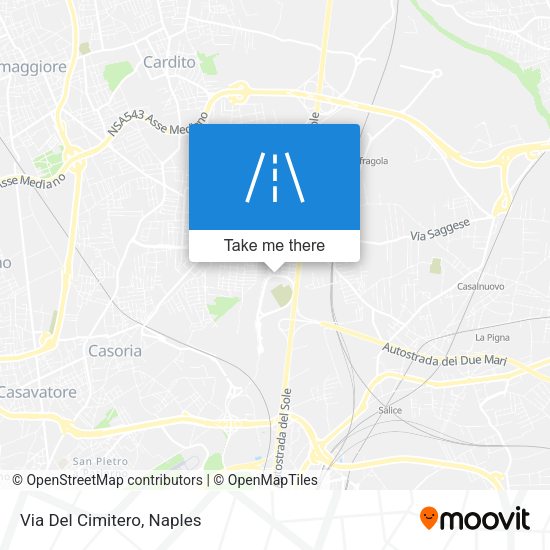 Via Del Cimitero map