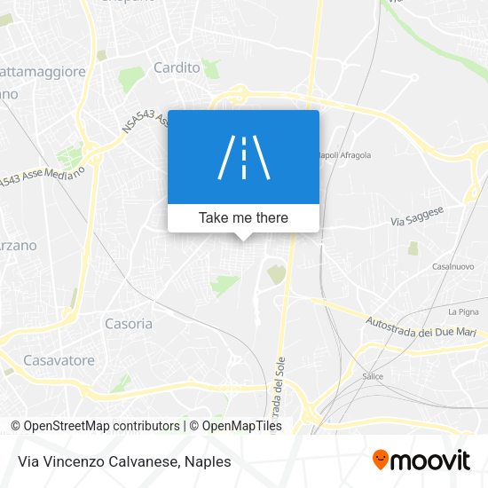 Via Vincenzo Calvanese map