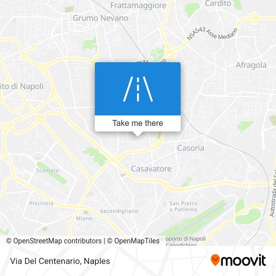 Via Del Centenario map
