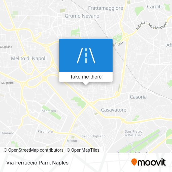 Via Ferruccio Parri map