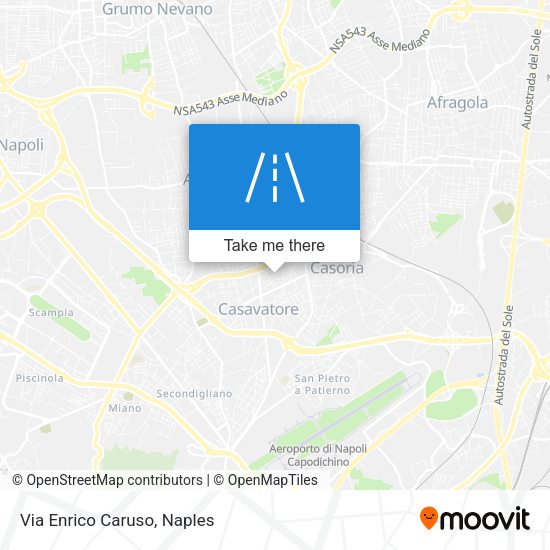 Via Enrico Caruso map