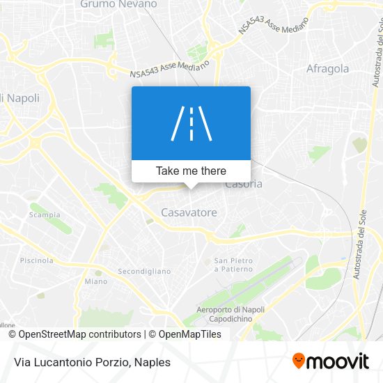 Via Lucantonio Porzio map