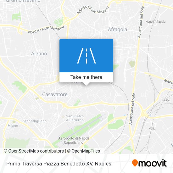 Prima Traversa Piazza Benedetto XV map