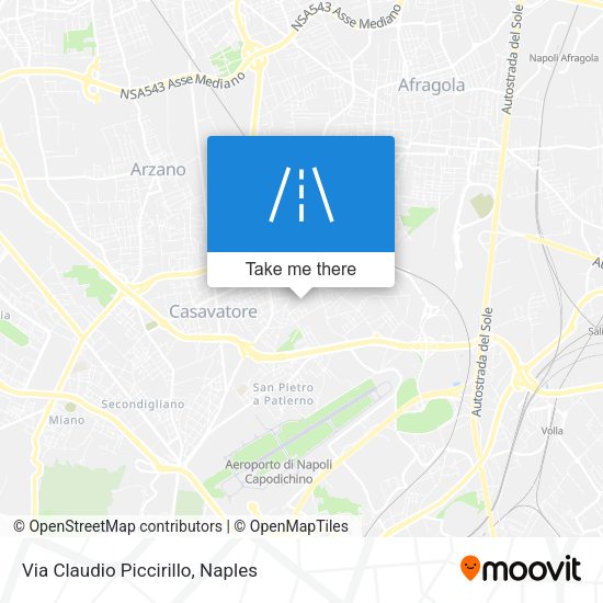 Via Claudio Piccirillo map