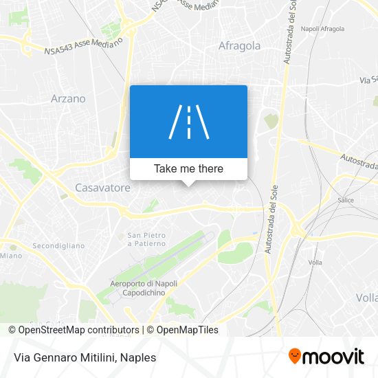 Via Gennaro Mitilini map