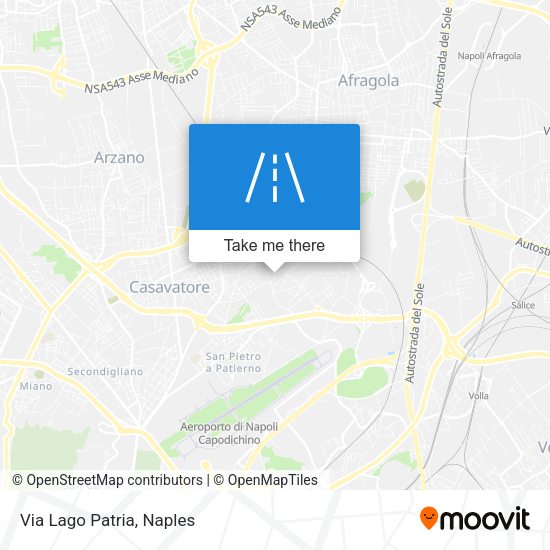 Via Lago Patria map