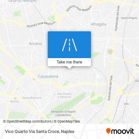 Vico Quarto Via Santa Croce map