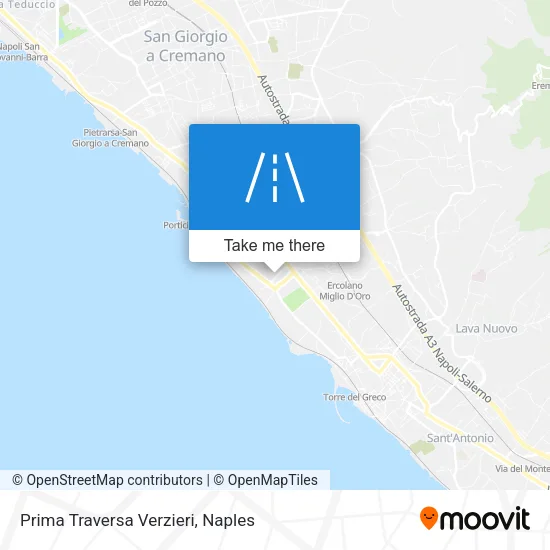 Prima Traversa Verzieri map