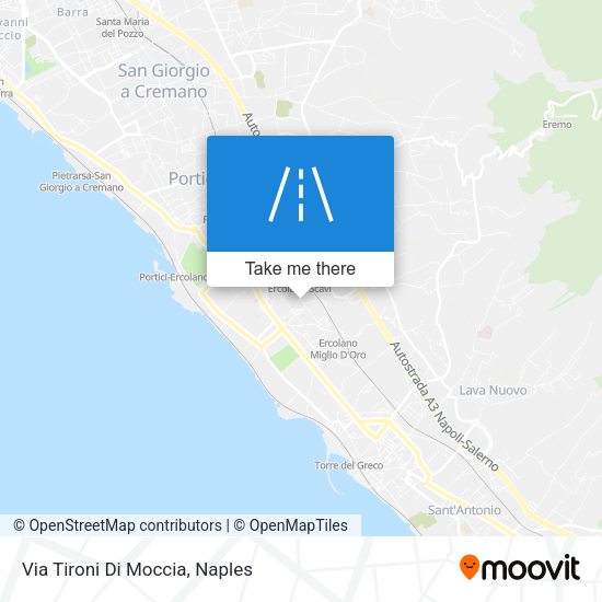 Via Tironi Di Moccia map