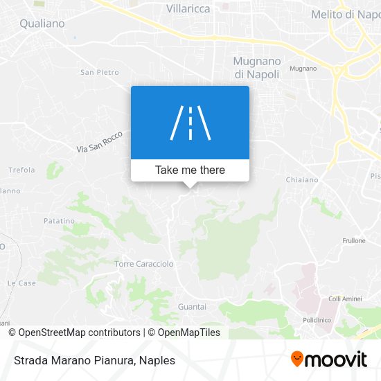 Strada Marano Pianura map