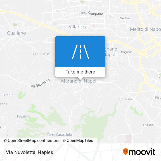 Via Nuvoletta map
