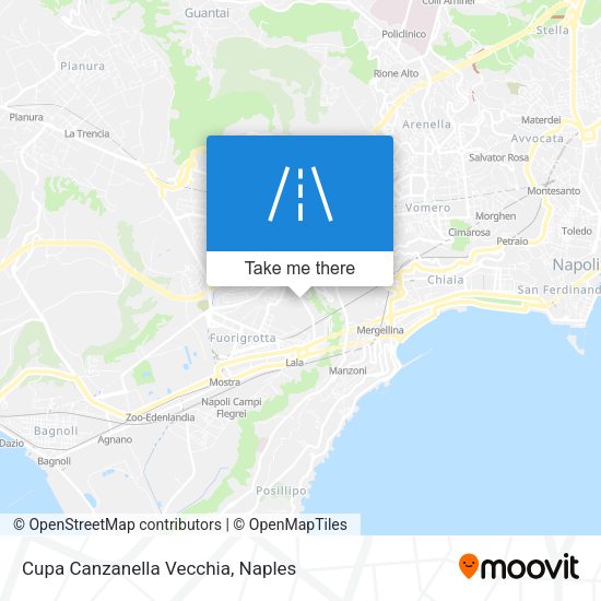 Cupa Canzanella Vecchia map