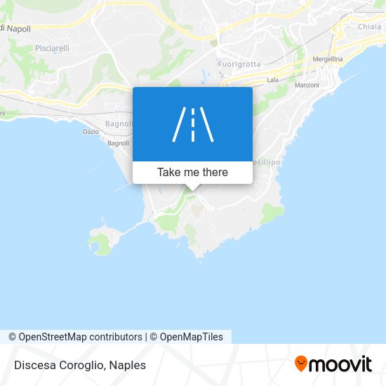 Discesa Coroglio map