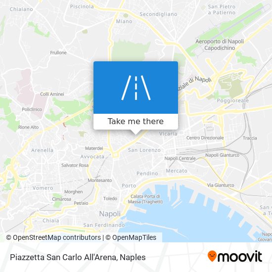 Piazzetta San Carlo All'Arena map