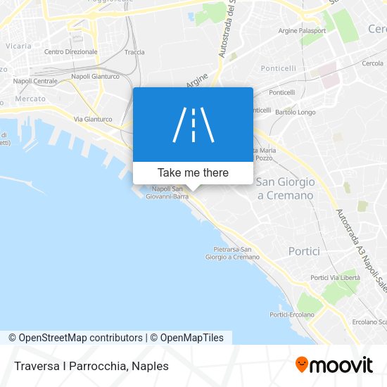 Traversa I Parrocchia map