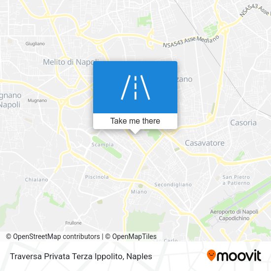 Traversa Privata Terza Ippolito map