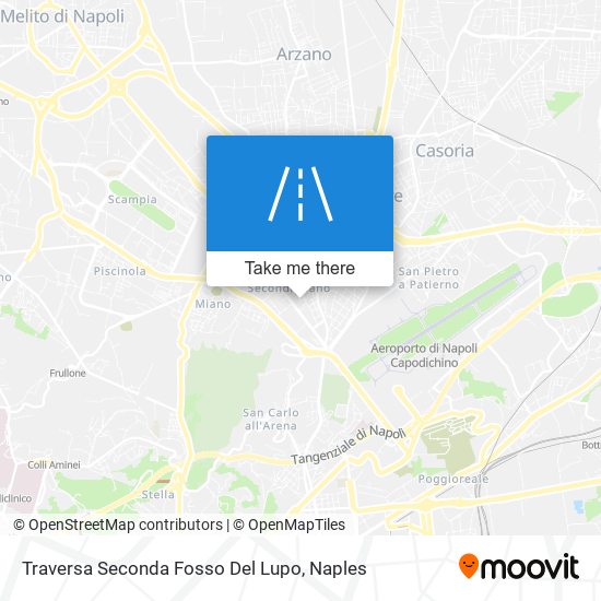 Traversa Seconda Fosso Del Lupo map