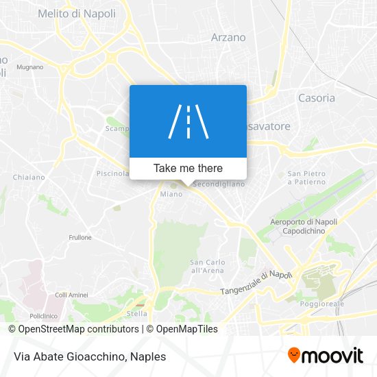 Via Abate Gioacchino map