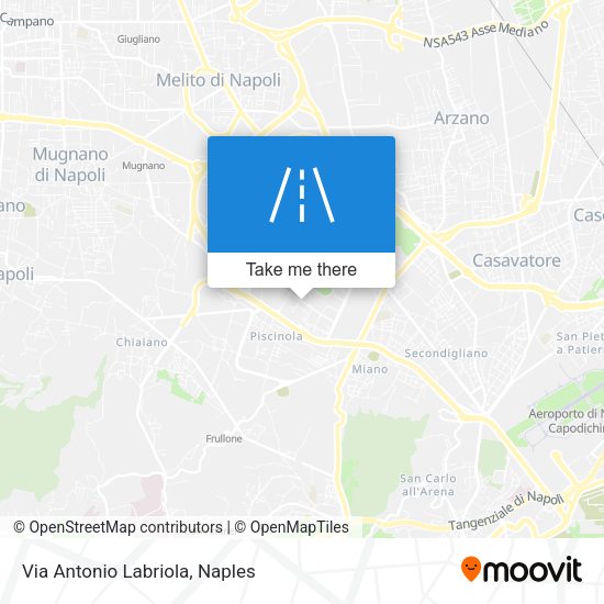 Via Antonio Labriola map