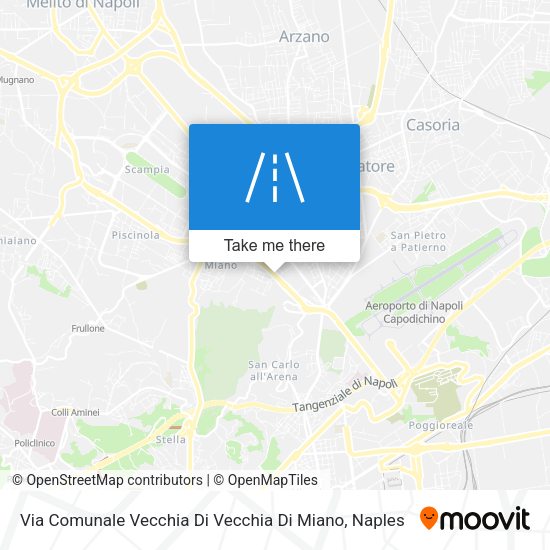 Via Comunale Vecchia Di Vecchia Di Miano map