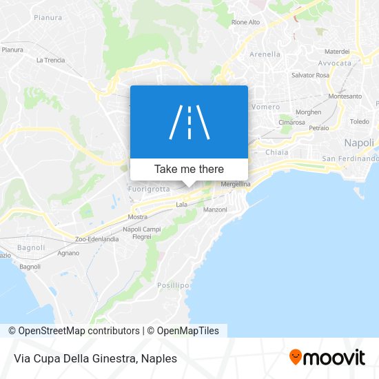 Via Cupa Della Ginestra map