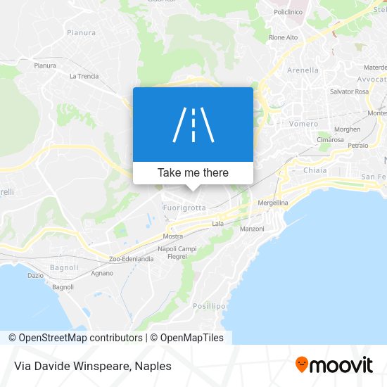Via Davide Winspeare map