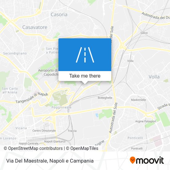 Via Del Maestrale map