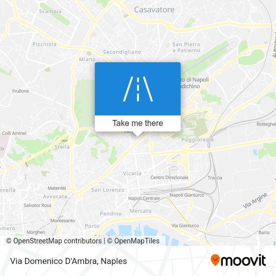 Via Domenico D'Ambra map