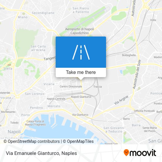 Via Emanuele Gianturco map