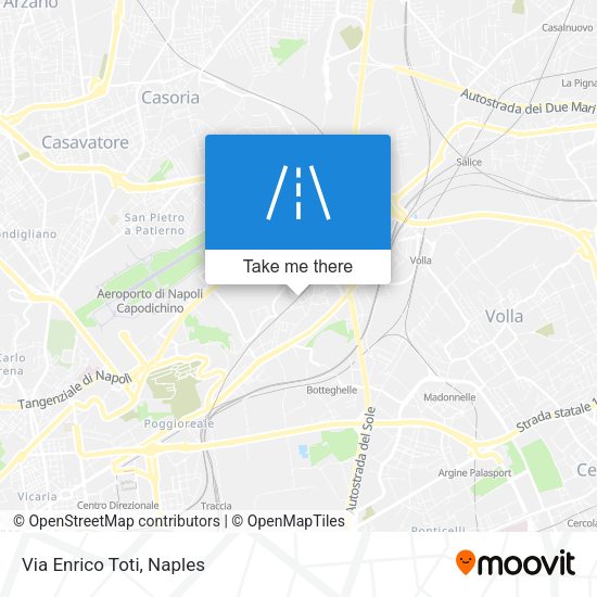 Via Enrico Toti map