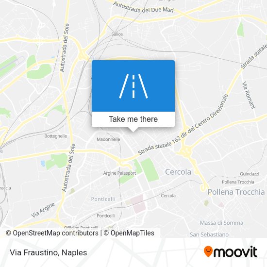 Via Fraustino map