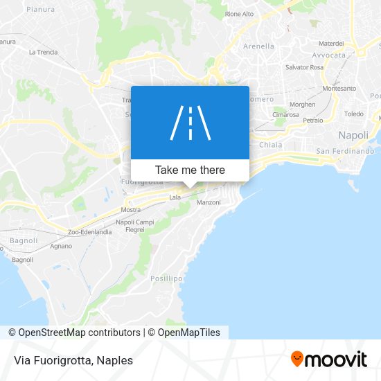 Via Fuorigrotta map