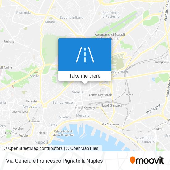 Via Generale Francesco Pignatelli map