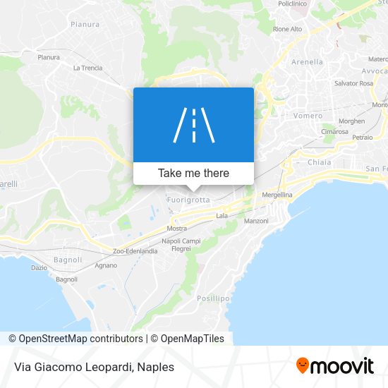 Via Giacomo Leopardi map