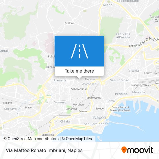 Via Matteo Renato Imbriani map