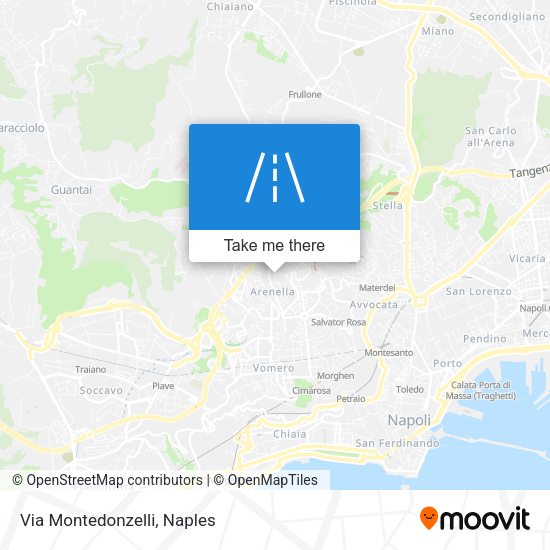 Via Montedonzelli map