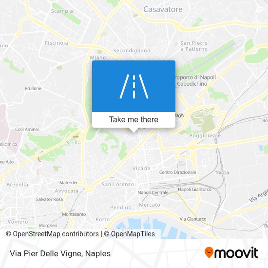 Via Pier Delle Vigne map