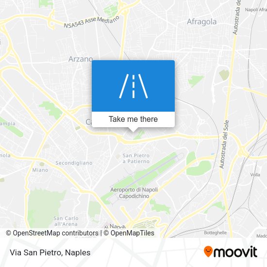 Via San Pietro map
