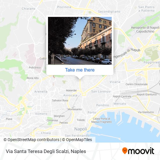 Via Santa Teresa Degli Scalzi map