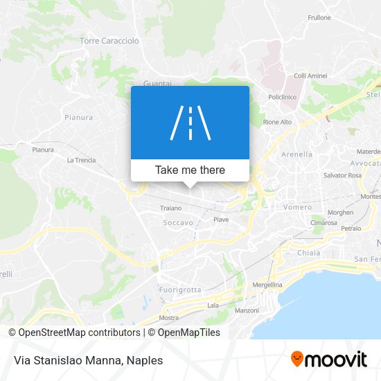 Via Stanislao Manna map