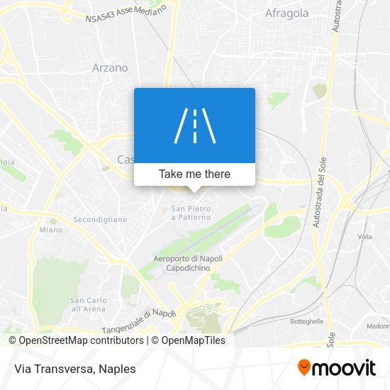 Via Transversa map
