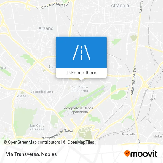 Via Transversa map