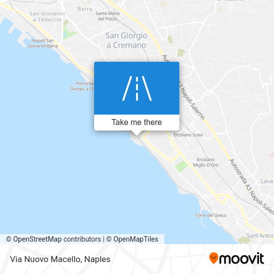 Via Nuovo Macello map