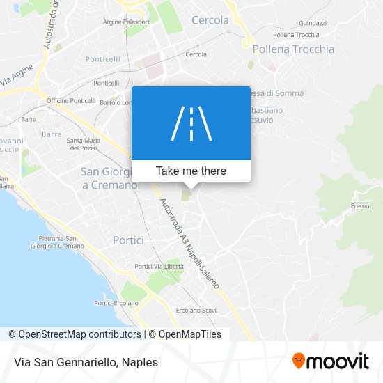 Via San Gennariello map