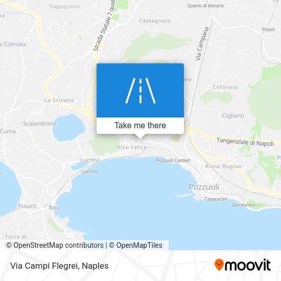 Via Campi Flegrei map